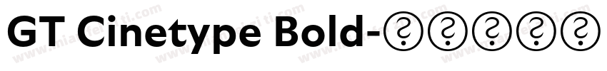 GT Cinetype Bold字体转换